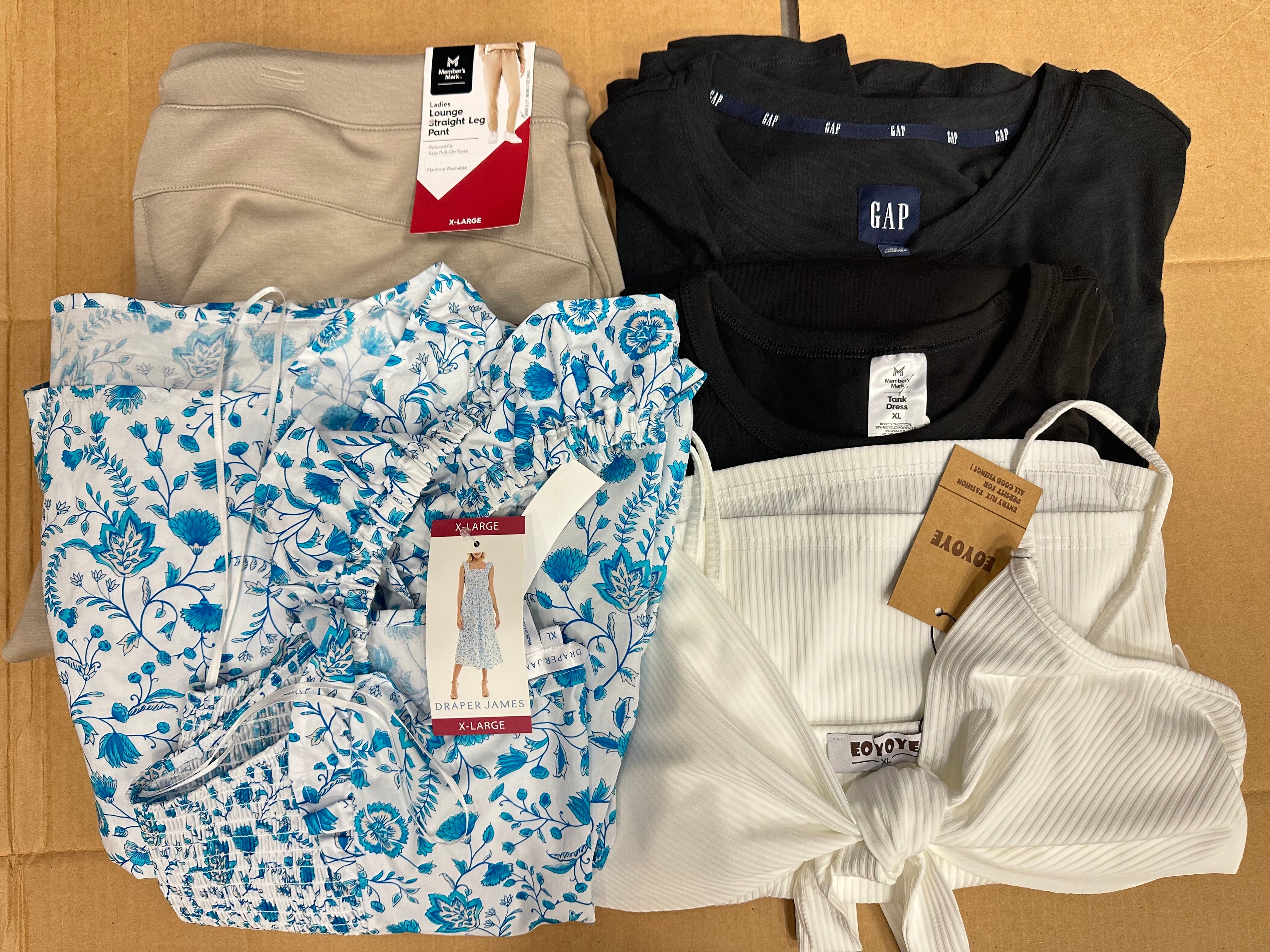 5 Pieces Women Adults Clothes Size XL, Price Value $140, Brand New with Tags